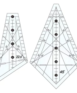 Art Ruler Squedge 22.5°/45° Template