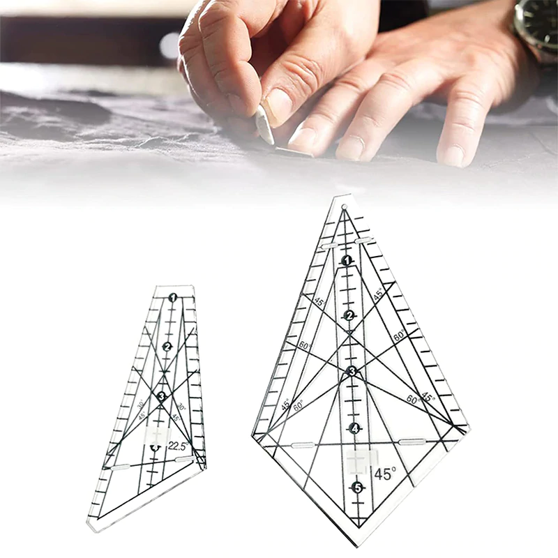 Art Ruler Squedge 22.5°/45° Template