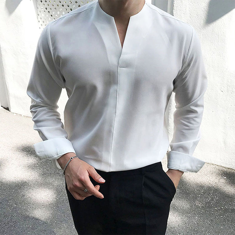 Gentlemans Simple Design Casual Shirt