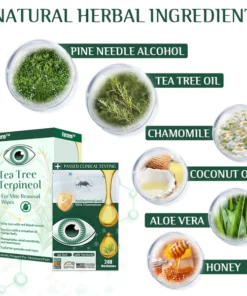 Furzero Tea Tree Terpineol Eye Mite Removal Wipes