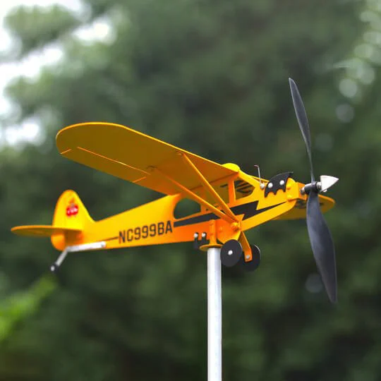 Piper J3 Cub Airplane Weathervane