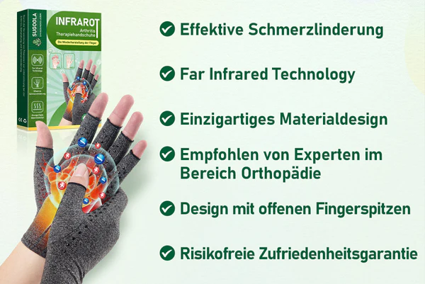 Sugoola Fern-Infrarot-Titan-Ionen-Arthritis-Therapie WĂ¤rme-Kompressionshandschuhe