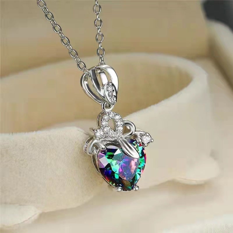 Colorful Love Pendant Necklace