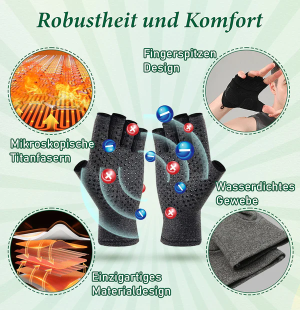 Sugoola Fern-Infrarot-Titan-Ionen-Arthritis-Therapie WĂ¤rme-Kompressionshandschuhe