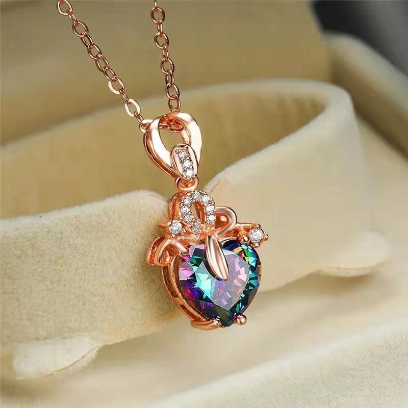 Colorful Love Pendant Necklace