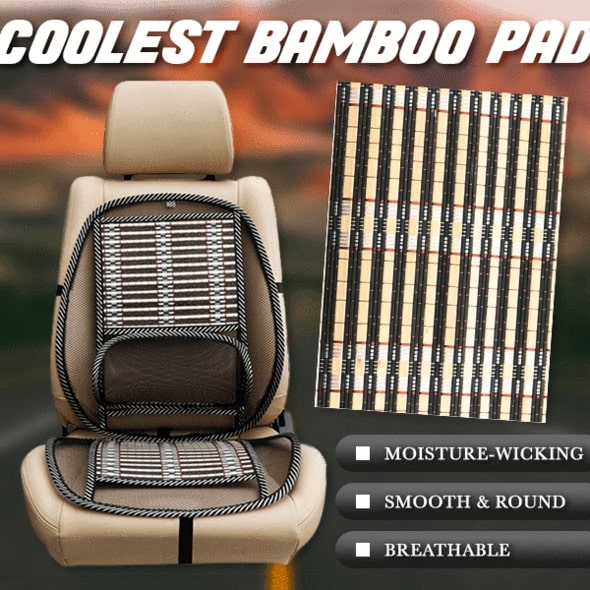 Ergonomic Bamboo Car Seat Pad