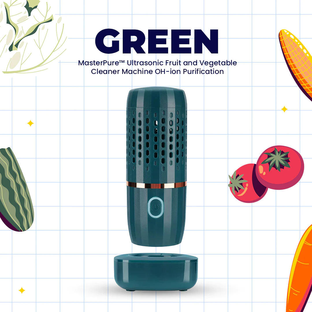 MasterPure Ultrasonic Fruit and Vegetable Cleaner Machine OH-ion Purification