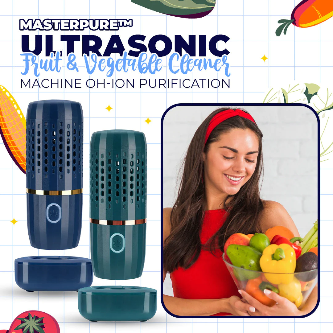 MasterPure Ultrasonic Fruit and Vegetable Cleaner Machine OH-ion Purification