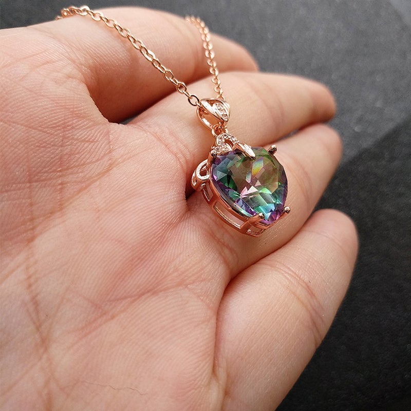 Colorful Love Pendant Necklace