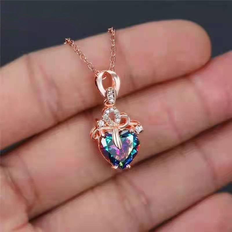 Colorful Love Pendant Necklace