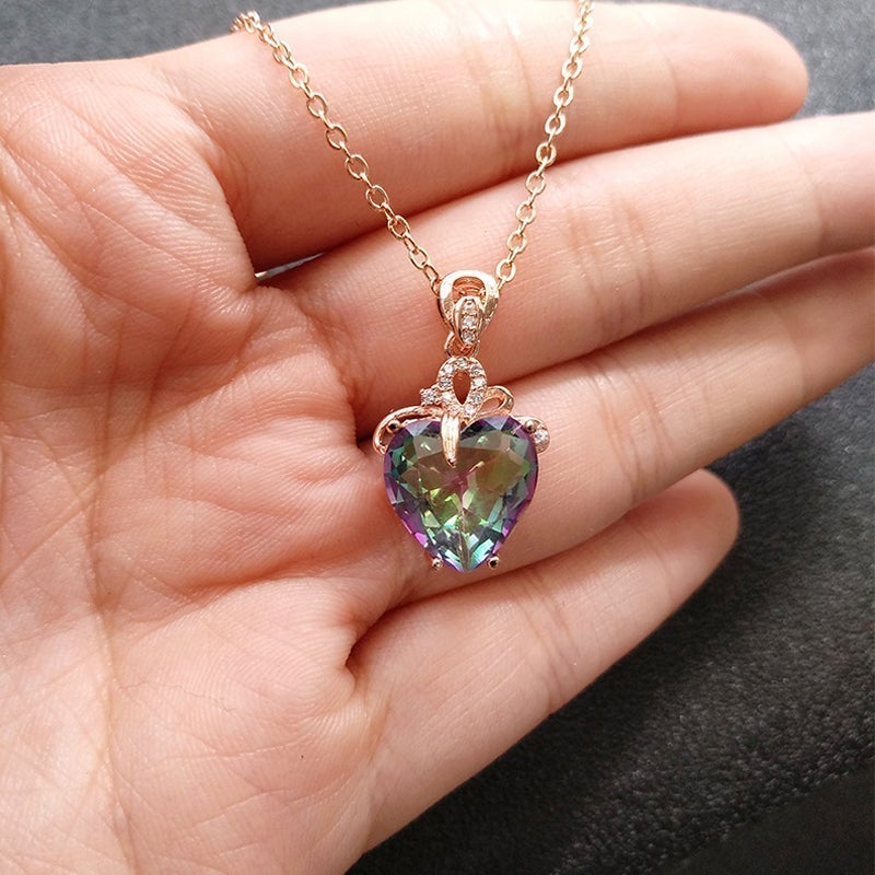 Colorful Love Pendant Necklace