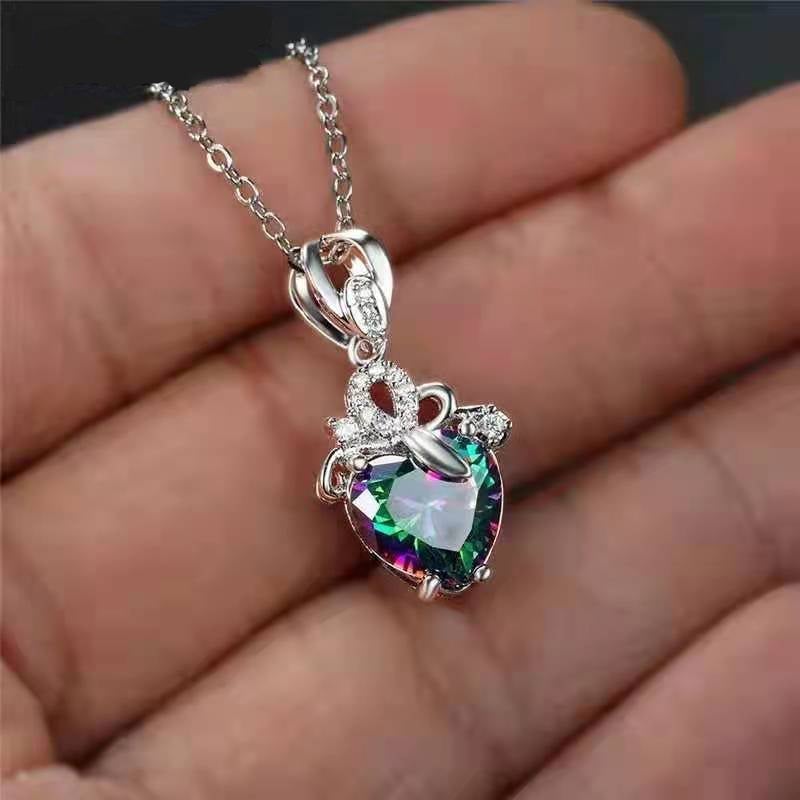 Colorful Love Pendant Necklace