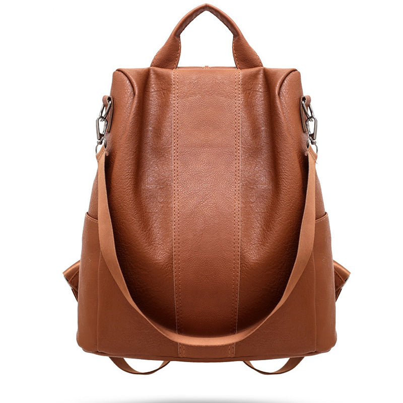 PU Leather Anti Theft Backpack