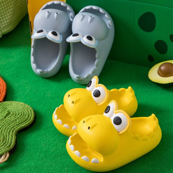 Kids Beach Dinosaur Slippers