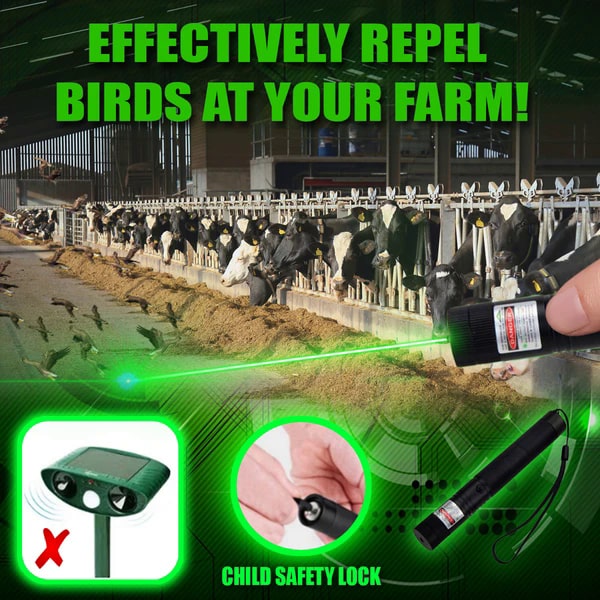 ScareAway Bird Repeller Laser Torch