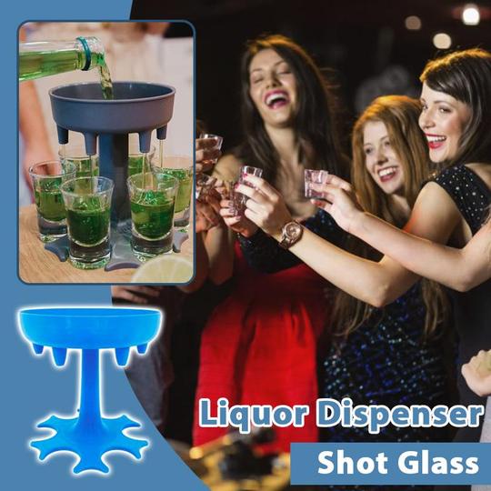 Liquor Dispenser Shot Glass Set