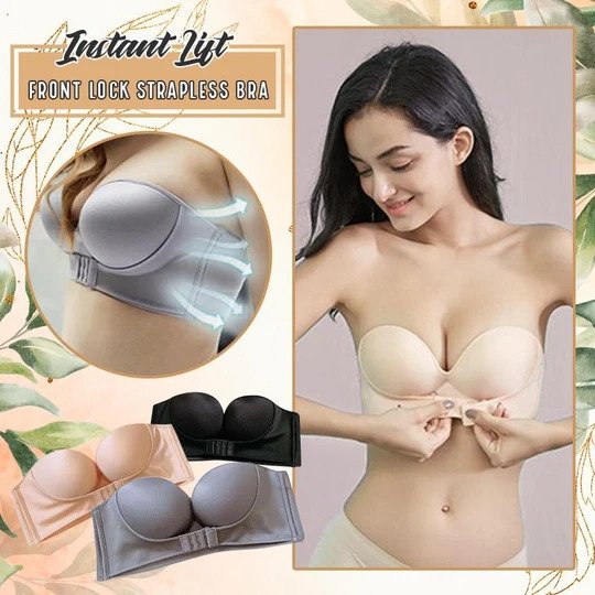 Instant Lift Front Lock Strapless Bra