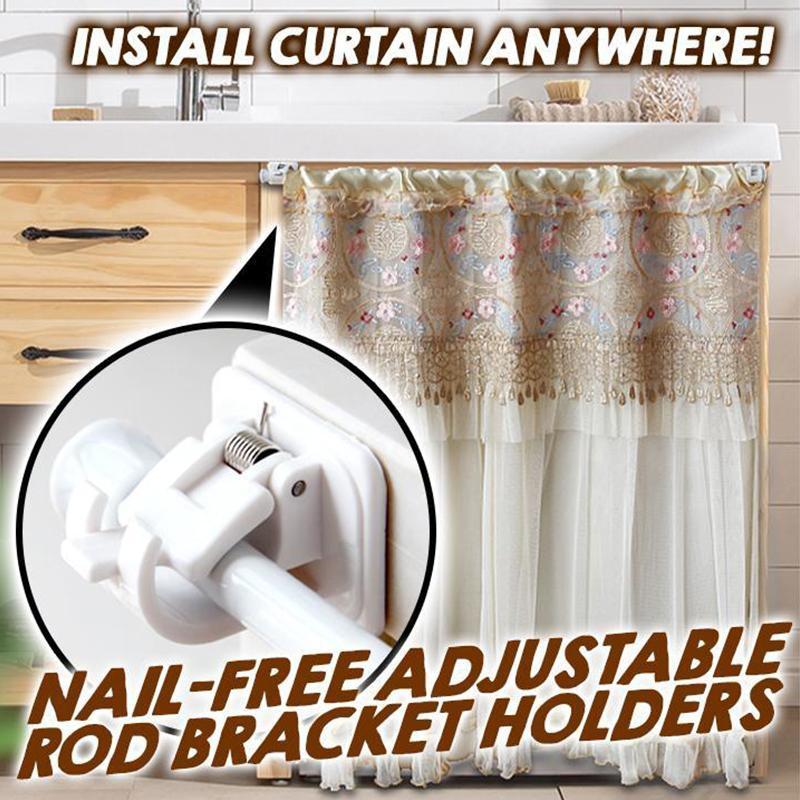 Nail-Adjustable Rod Bracket Holders