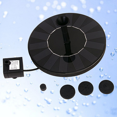 Solar Panel Water Fountain