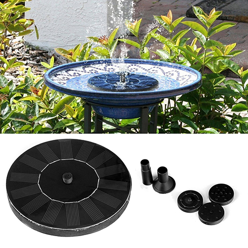 Solar Panel Water Fountain