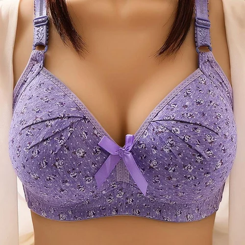 Plus Size Bra Women Underwear Wire Comfort Soft Thin Breathable