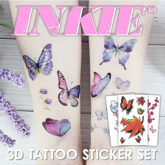 Inkie 3D Tattoo Sticker Set