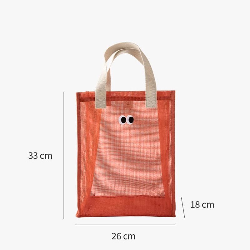 Cute Eyes Breathable Mesh Tote Bag