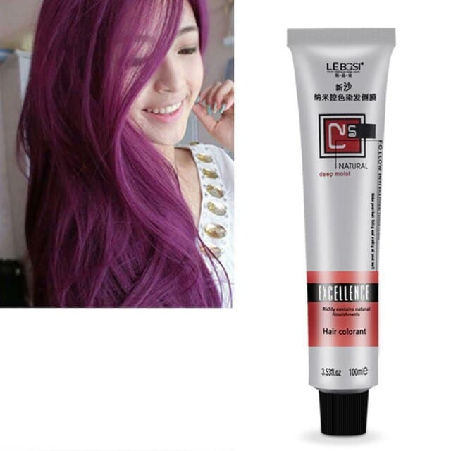 Hair Dye Cream For Platinum Purple Hair