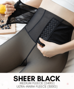 Sheer Fleeced Compression Thermal Leggings