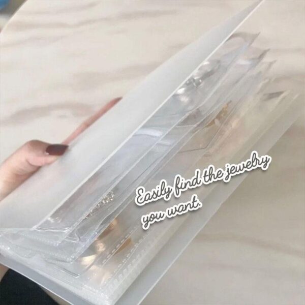 Transparent Jewelry Storage Book