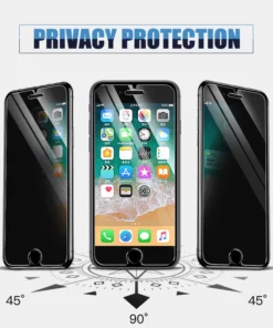 Anti Spy Screen Protector With Auto Alignment Kit For iPhone