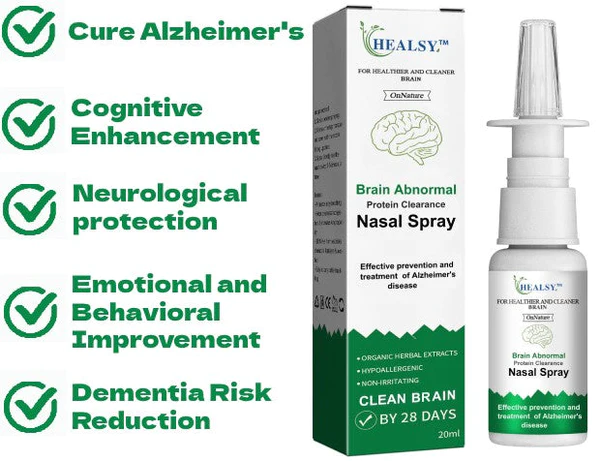 Healsy Brain Abnormal Protein Clearance Nasal Spray