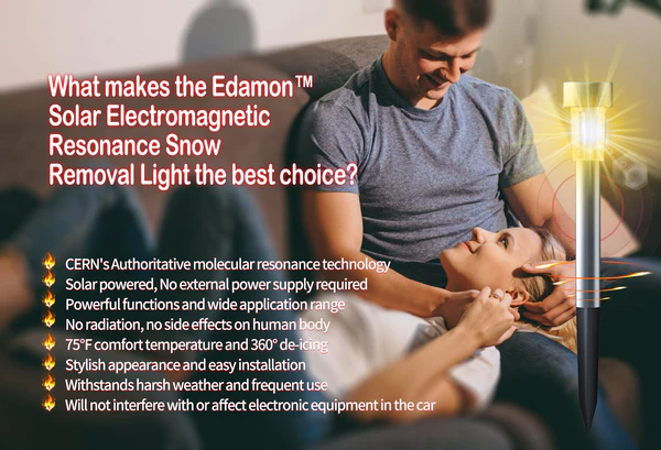 Edamon Solar Electromagnetic Resonance Snow Removal Light