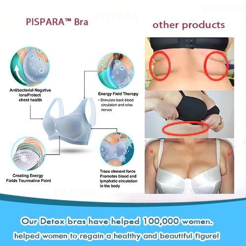 PISPARA Ice Silk Ion Lymphvity Detoxification and Shaping & Powerful Lifting Bra