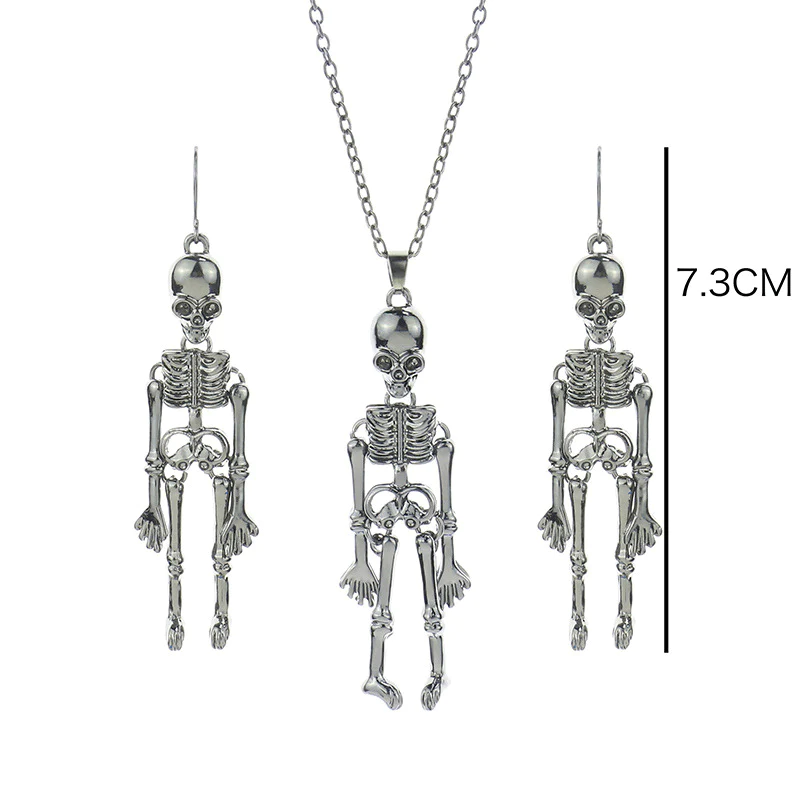 Retro Skeleton Man Necklace