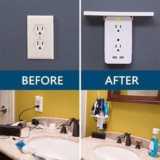 Multiple Outlet Socket Shelf