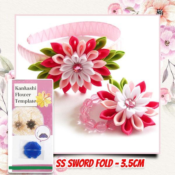 DIY Kanzashi Flower Template