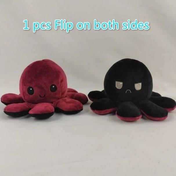 Multicolored Reversible Octopus Plush Toy