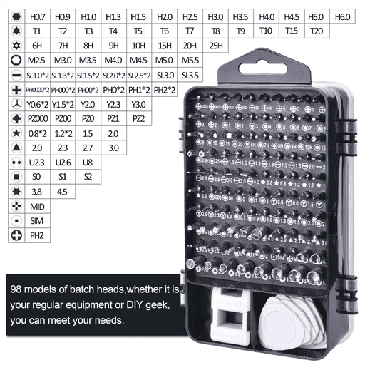 115 in 1 Screwdriver Set