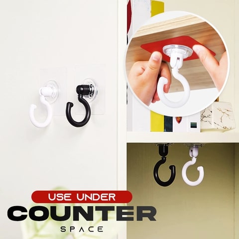 360 Degree Rotating Wall Hooks