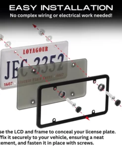 InviPlate LCD Car License Plate Protector