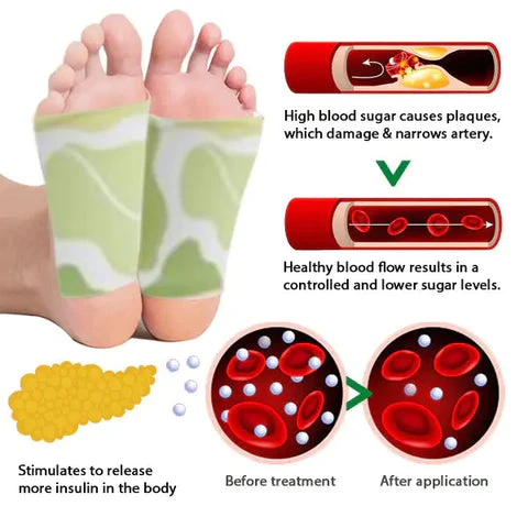 CROAIE Blood Sugar Control Detox Foot Pads