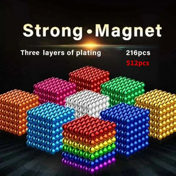  Multi Colored 216 Pcs/ 512 Pcs Magnetic Balls,Buy More More