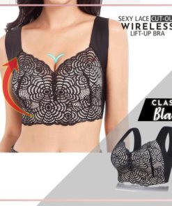 Sexy Lace Cut-out Wireless Lift-up Bra