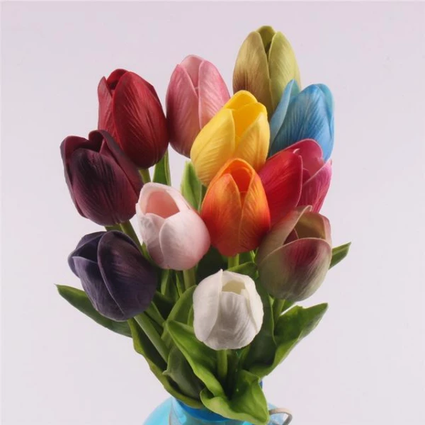 12 Real Touch Tulip Bouquet