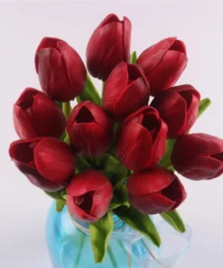 12 Real Touch Tulip Bouquet