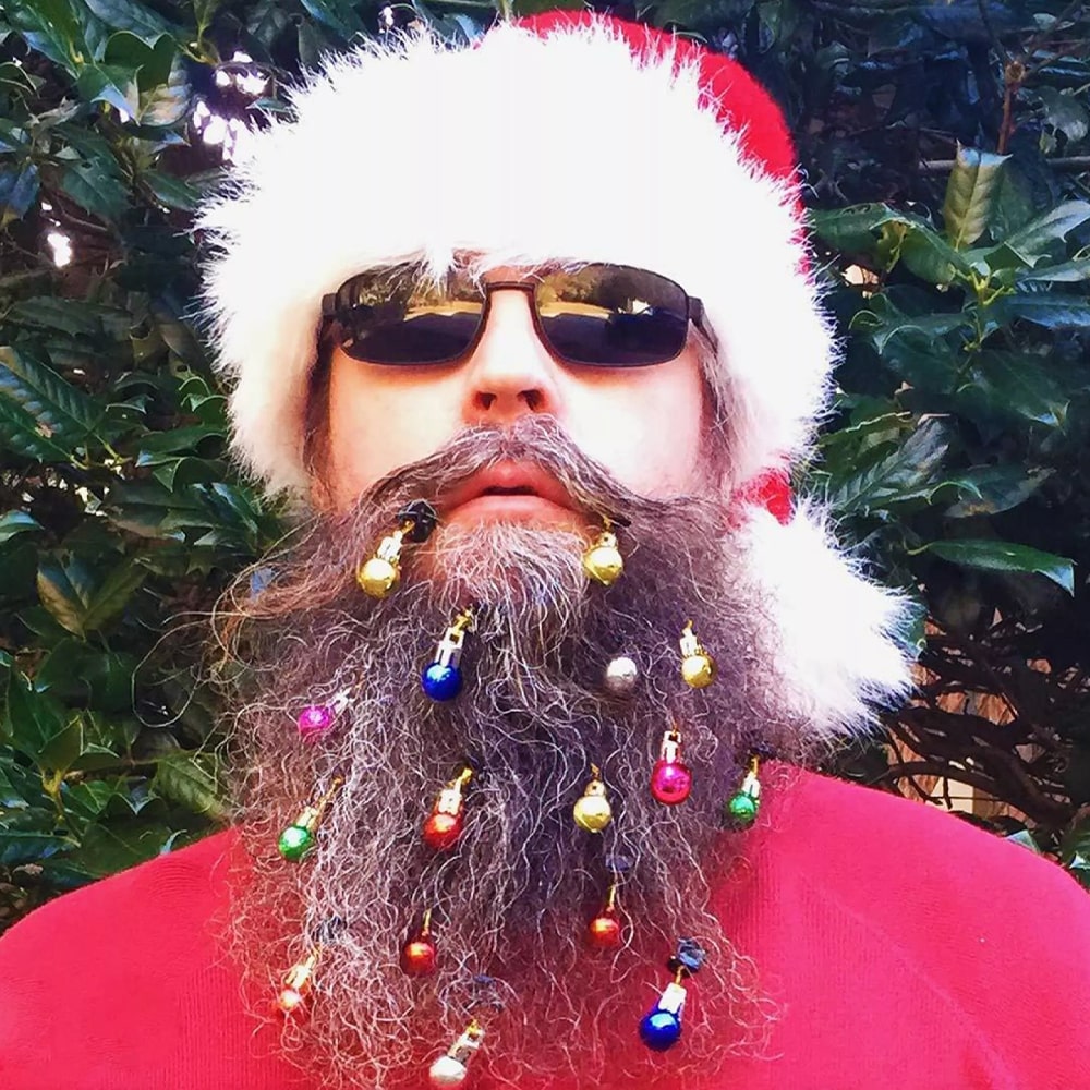 12-piece LED Beard Christmas Lights