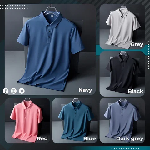 Men's Cool Quick Dry Polo Shirts