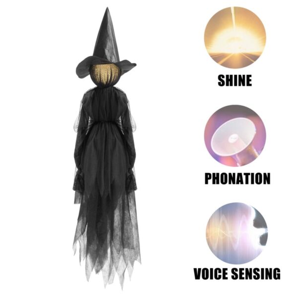 Voice Control Halloween Witch Decoration Light Set