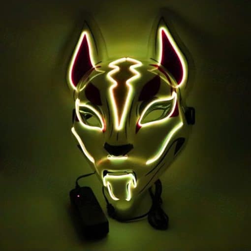 Fox Full Face Neon Mask